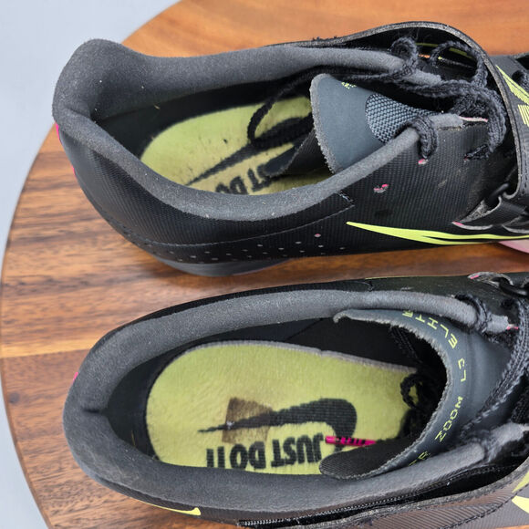 Nike Air Zoom LJ Elite Shoes Men's 12.5 Black Long Jump Track Field Sneakers - Picture 7 of 9